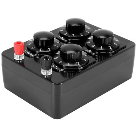 0-9999 Ohm Simpel Modstandskasse Præcisions Variabel Dekaderesistance Undervisningsinstrument
