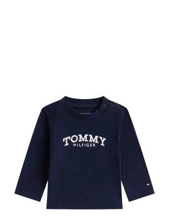 Tommy Hilfiger Monotype Logo Tee L/S - Navy - 74