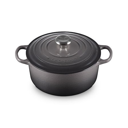 LE CREUSET Signature støpejern rund gryte 24cm Flint
