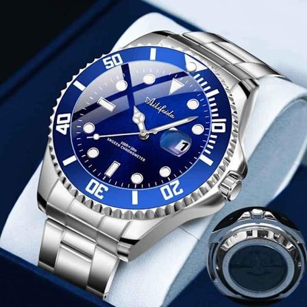 Halloween-lahja Vihreä Submariner Automaattinen Mekaaninen Kello Musta Submariner Miesten Kello Ruostumattomasta Teräksestä Valmistettu Rannekoru 