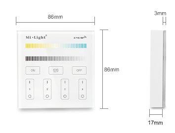 SYNERGY LED Fernbedienung Smart Panel dual white (CCT) 4-Zonen *MiLight*