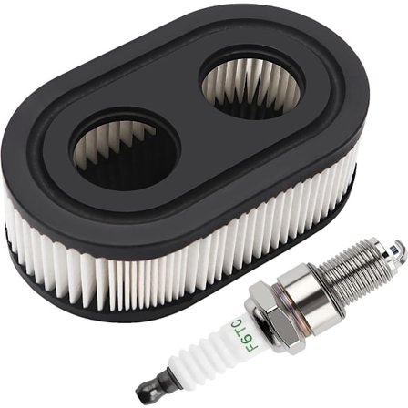 Luftfilter til gressklipper & 1x Tennplugg - Luftfilter for gressklippere - Luftfilterrenserpatron