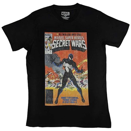 Marvel Comics Unisex Vuxen Secret Wars Spider-Man T-shirt M Svart