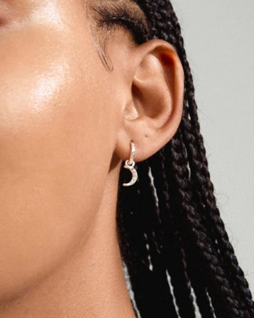 Pilgrim EVGENIA earrings Hopeanvärinen Korut Tytöt - Kids Brand Store