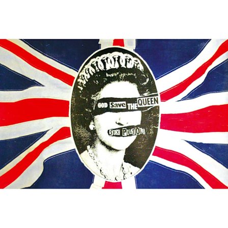 Sex Pistols God Save The Queen Textil Affisch One Size Multicol
