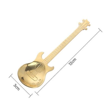 Ruostumattomasta teräksestä valmistetut aterinsetit kitaralusikat sateenkaari kahvi teelusikka aterimet juomatyökalut No2925