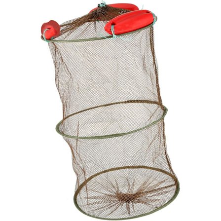 Flytende fiskekurv sammenleggbar fiskenett nylon nett fiske agn oppbevaringsbur
