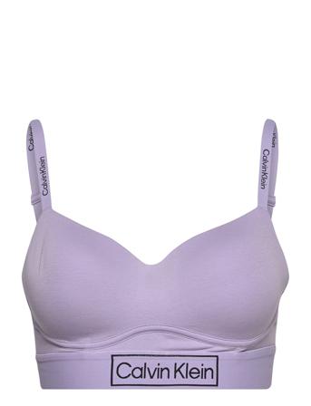 Lght Lined Bralette Lingerie Bras & Tops Soft Bras Tank Top Bras Lilla Calvin Klein