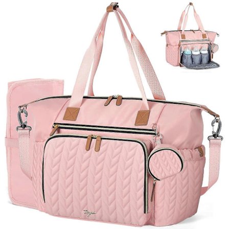 Vattentät Reseblöjväska med Skötbädd och Isolerad Flaskficka