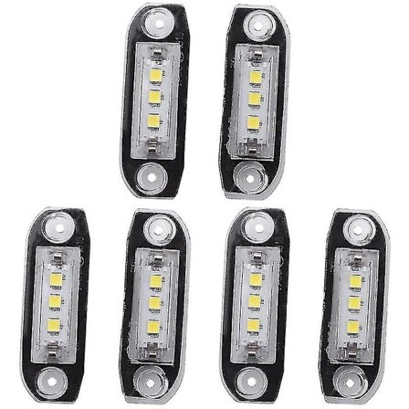 6st LED-registreringsnummerbelysning för S80 Xc90 S40 V60 Xc60 S60 C70 V50 Xc70 V70