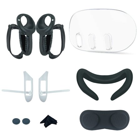 10- set cover för VR-headset Komplett täckning med greppskydd, cover och linsskydd cover