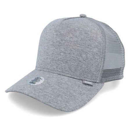 Djinns - Grå trucker Keps - Cutsew Heather Grey Adjustable @ Hatstore