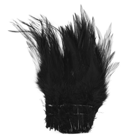 Strung Saddle Hackle - Black