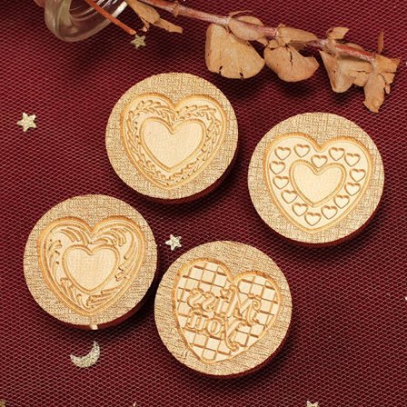 Love Texture Lacquer Seal Head Copper Sealing Wax Stamp Heads DIY Wax Seal Replace Tools Scrapbook Invitation Decoration