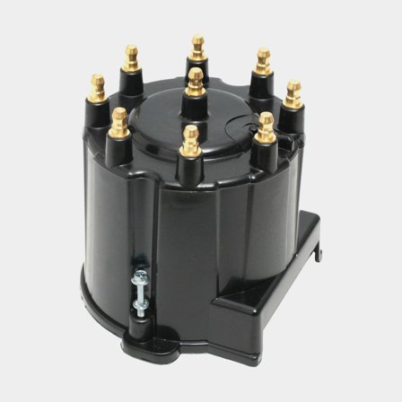 Fördelarlock för Volvo Penta 5.0, 5.7, 7.4, 8.2 V8 motorer i svart plast med mässingskontakter för 5.0Gi och 5.0GL