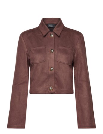 Bardot Lorenzo Vegan Suede Shirt - Brown - 36