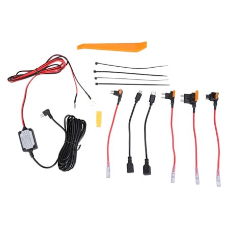 12V 24V til 5V Type C Hardwire Kit for Bil Dashbord Kamera Billaderledning