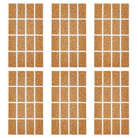 Stærke selvklæbende etiketter, lette at rive, praktiske til håndskrift, til mærkning af krydderiglas, korketiketter, dekor S