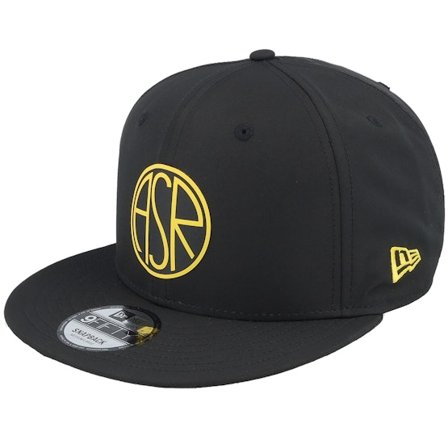 New Era - Negro snapback Gorra - AS Roma Poly 9FIFTY Black/Yellow Snapback @ Hatstore