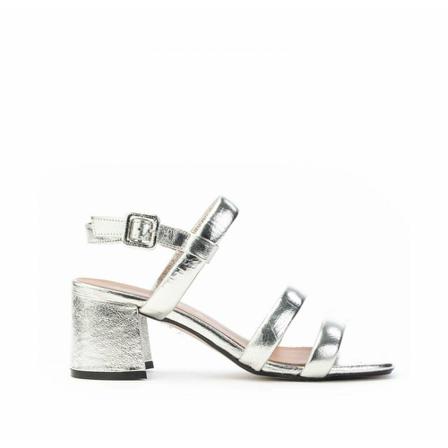 Carmens, 49088 Sandal Tania Embos Listelli Leoneshoes Szary, Kobieta, Rozmiar: 38 EU