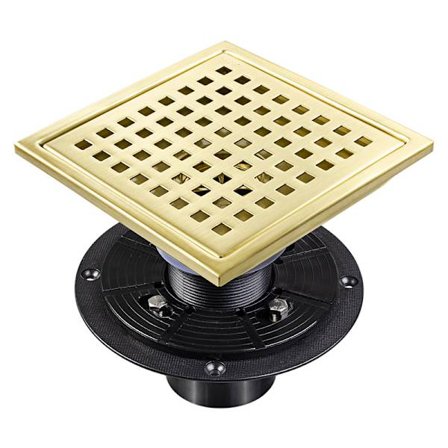 4 tommers firkantet dusjavløp, justerbart dusjavløp