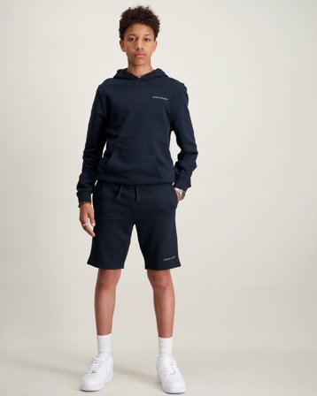 Lyle & Scott Script Embroidered Sweat Short Blau Shorts Jungen - Kids Brand Store