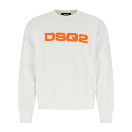 Dsquared2, Sweatshirt Biały, Mężczyzna, Rozmiar: S