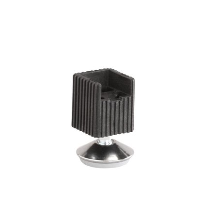 Elfa 493720 Møbelfot svart, justerbar, Garderobeinnredning