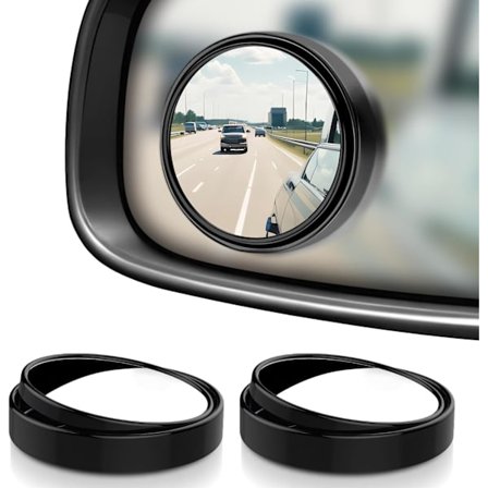 2 st Bakspegel Blind Spot Speglar Runda 360° Rotera Konvexa Blind Spot Speglar för Bil, HD Glas Blind Spot Speglar, Bilspegel för General Motors
