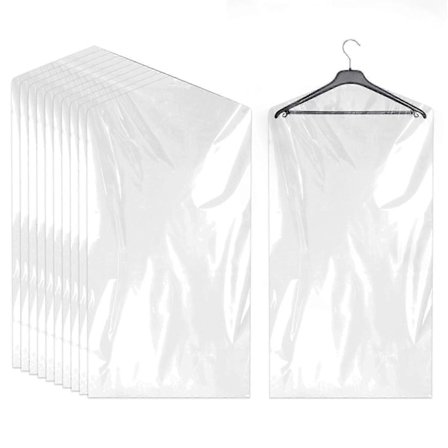 20-pack Klädsäckar Transparenta Klädskydd Plastklädskydd 60 X 90 Cm Hängande Kläder Dammsäkra Klädsäckar För Kostymer Klänningar Jacka