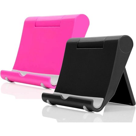 Mobiltelefonholder til skrivebord 2-pak Mobiltelefonholdere Desktop Tablet Stand, Foldbar telefonholder Universal justerbar Tablet Stand til 