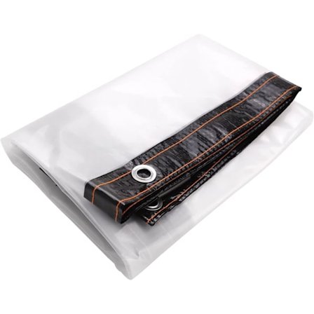 2 x 1,5 m Vattentät Genomskinlig Presenning Vattentät Genomskinlig Presenning Högpresterande Presenning Med Metallöglor Flerfunktionspresenning