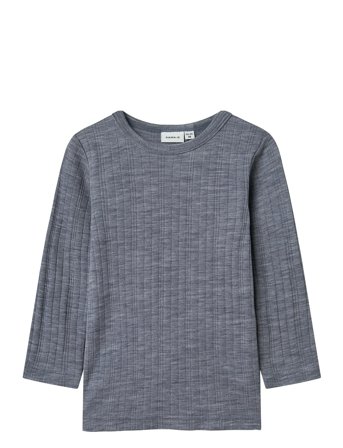 name it | Nmmwang Wool Needle Ls Top Solid Noos | 92