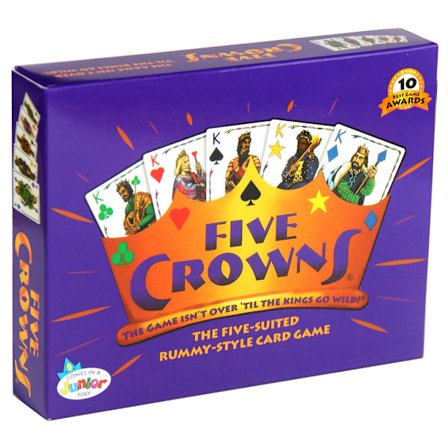 Five Crowns Kortspill Familiespill - Morsomme spill for familiekvelder med barn Crown Poker Brettspill Kort{ROG}