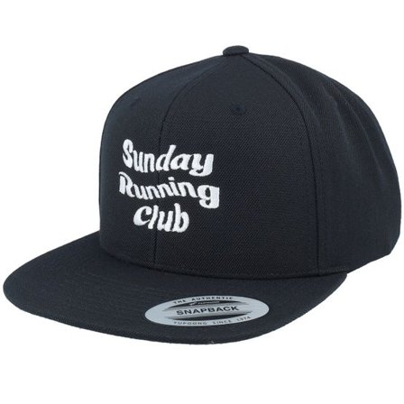 Iconic - Svart snapback Keps - Sunday Running Club Black Snapback @ Hatstore