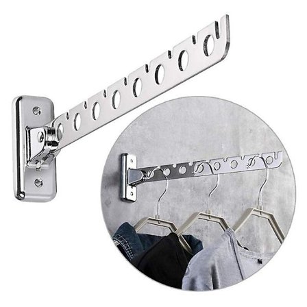 Folding Wall Hanger Clothes Hook with Swing Arm Holder Cloth