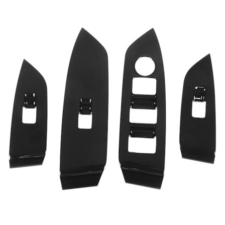 Dørvinduesbetjeningspanelbetræk i blank sort til Mazda CX‐5 2017‐2023