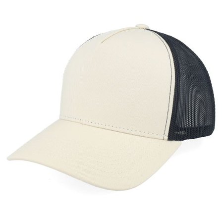 Equip - Grå trucker Keps - Blank Stone/Black A-frame Trucker @ Hatstore