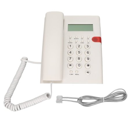 K010A‐1 Stasjonær kablet telefon Profesjonell fasttelefon for kontor hotell hjem utenrikshandel Hvit