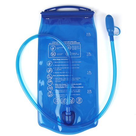 2L Bærbar TPU Vandbeholder Blære Rygsæk med Støvdæksel til Camping Udendørs Picnic