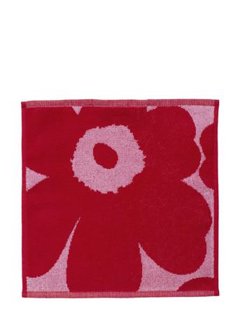 Unikko Mini Towel 30X30 Cm Red Marimekko Home