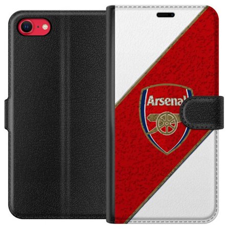 Kompatibelt Plånboksfodral till Apple Apple iPhone SE (2020) Moschino Toy teddybjörn med enkel tecknad design, brun björn med vit tröja och tydlig