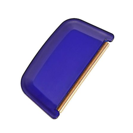 Bærbar støvrensningsbørste til rengøring og tøj, til at fjerne plys, dyne og hårvaner, uldsweatre, frakker og tæpper(blå)