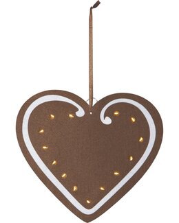 Hengende Juledekorasjon Merry LED Brun