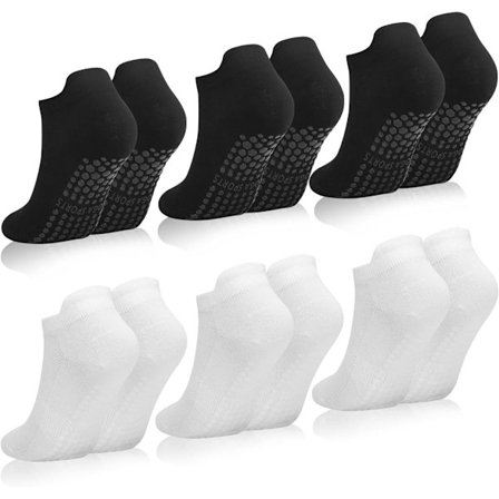 pairs - Sokker - Yoga sokker - Pilates sokker til kvinder - Skridsikre yoga sokker - m/ grip