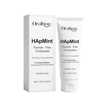 Fluoriiton hammastahna nano-hydroksiapatiitilla kiilteen korjaukseen, herkkyyden lievitykseen ja raikkaaseen hengitykseen, 120 g