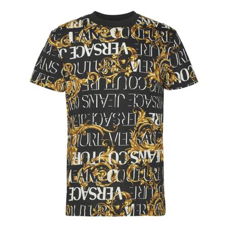 Versace Jeans Couture - T-shirts - Svart - Herr - Storlek: 2xl, Herr, Storlek: 2XL