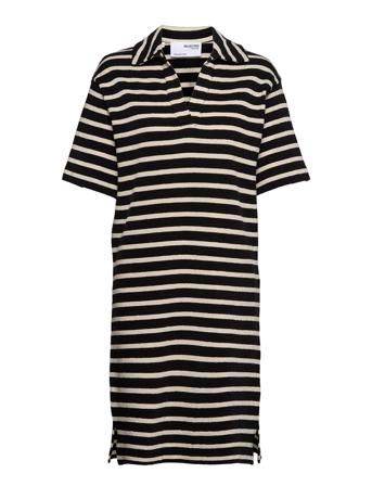 Slftala 2/4 Short Dress W Black Selected Femme