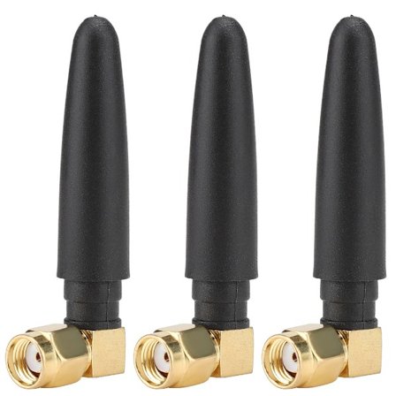 3 kpl 5CM 3DBi 2.4/5GHZ kaksoistaajuinen WIFI-antenni sisäkierre (L SMA naaras)