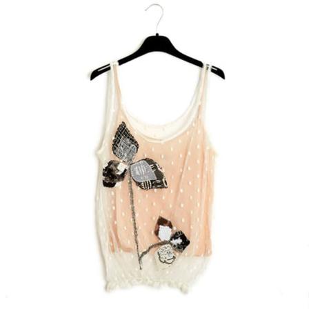 Chanel Vintage - Vintage Toppar - Beige - Dam - Storlek: M, Dam, Storlek: M